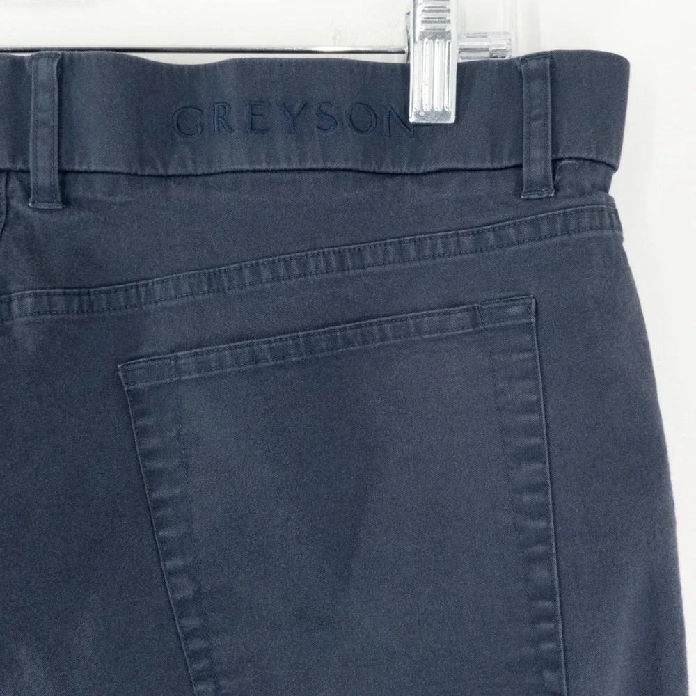 Greyson Amagansett 5 Pocket Pants Mens 33x32 Navy Blue Stretch Golf Casual
